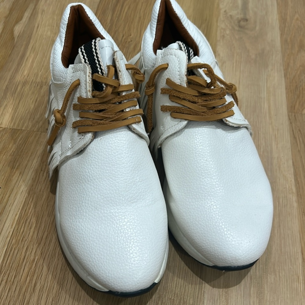 Shu Shop fringe sneakers! White. Only worn 1-2 times.